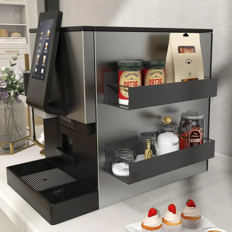 Maximize Your Kitchen Space with the Magnetic Refrigerator Spice Organizer Rack - Sleek and Convenient Storage Solution